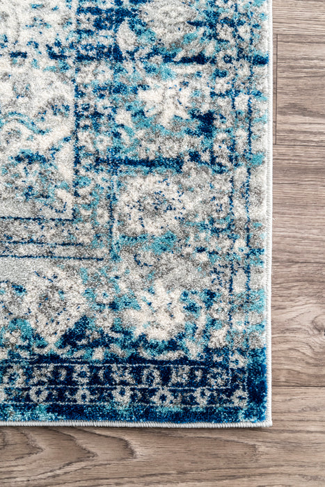 Tappeto persiano vintage azzurro 160x230 cm