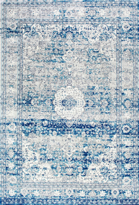 Tappeto persiano vintage azzurro 160x230 cm