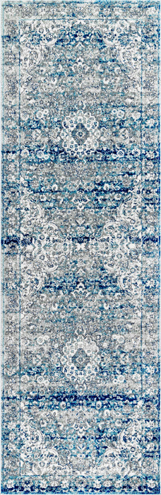 Tappeto persiano vintage azzurro 160x230 cm