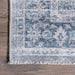 Vintage Light Blue Washable Area Rug 120x180 cm