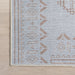 Vintage Light Grey Washable Area Rug 90x150 cm