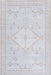 Vintage Light Grey Washable Area Rug 90x150 cm