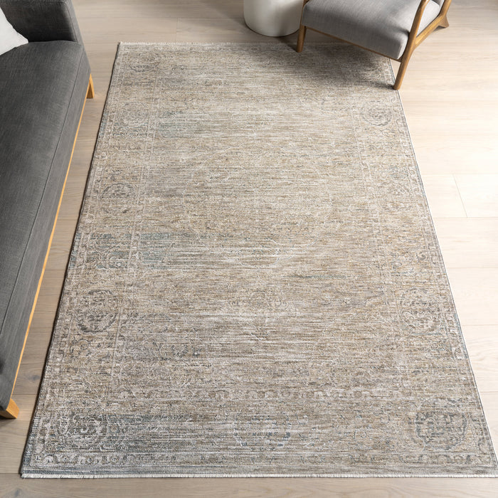 Tappeto vintage a medaglione 120x180 cm Beige chiaro