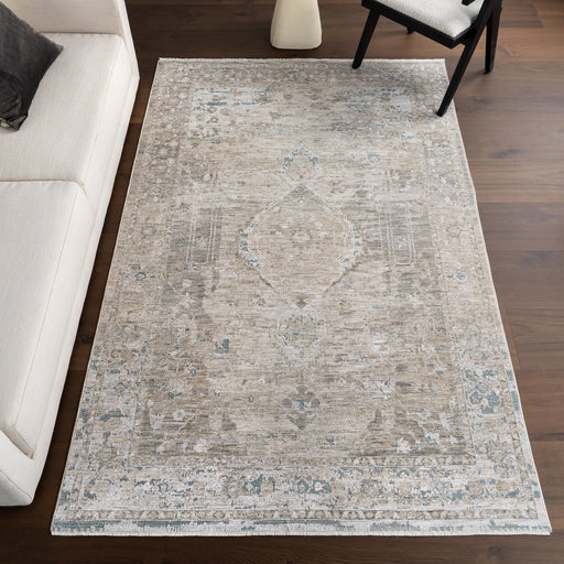 Vintage Medallion Area -matto 150x240 cm vaalea beige