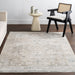 Vintage Medallion Area Rug 150x240 Cm Light Beige