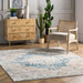 Vintage Medallion Area Rug 160x230 cm Blue