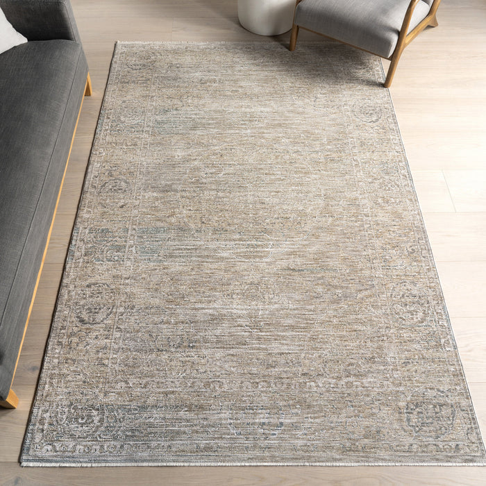 Vintage Medallion Area -matto 160x230 cm Vaalea beige