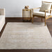 Vintage Medallion Area Rug 160x230 cm Light Beige