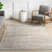 Vintage Medallion Area Rug 160x230 cm Light Beige