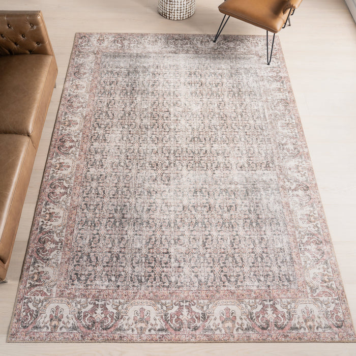 Vintage Medallion Area -matto 160x230 cm vaaleanharmaa