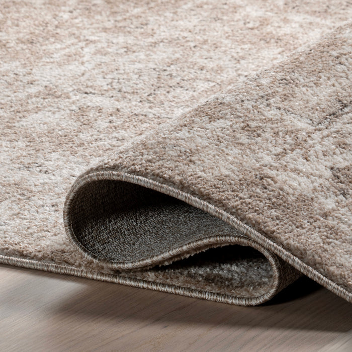 Tappeto vintage a medaglione 160x230 cm in beige