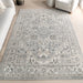 Vintage Medallion Area Rug Light Grey 160x230 cm