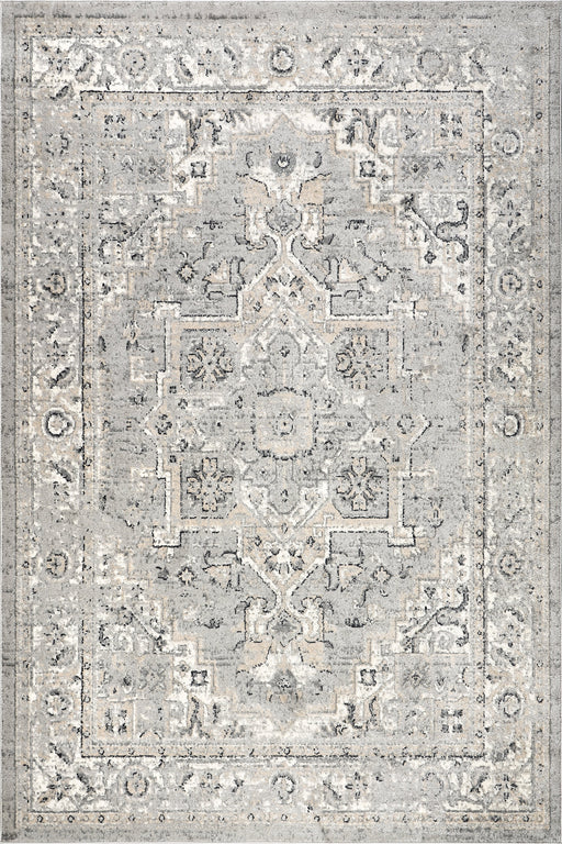 Vintage Medallion Area -matto vaaleanharmaa 160x230 cm