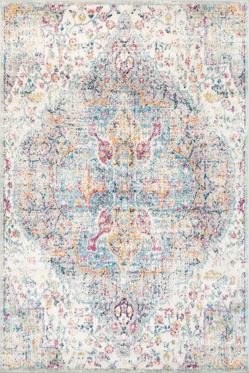 Vintage Medallion Area Rug in Blue 160x230 cm