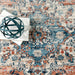 Vintage Medallion Area Rug in Rust 160x230 cm