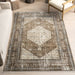 Vintage Medallion Fringe Area Rug 120x180 cm Brown