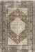 Vintage Medallion Fringe Area Rug 120x180 cm Brown