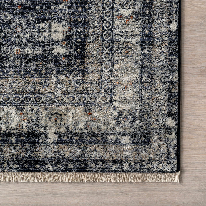 Vintage Medallion Fringe Area -matto 152x244 cm laivasto