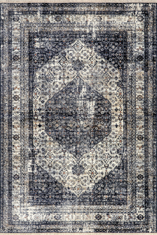 Vintage Medallion Fringe Area -matto 152x244 cm laivasto