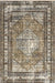 Vintage Medallion Fringe Area Rug 160x230 cm Light Brown