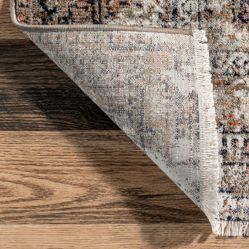Vintage Medallion Fringe Area Rug Multicolor 80cm x 300cm