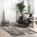 Vintage Medallion Rug 160x230 cm Dark Grey