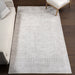 Vintage Medallion Washable Area Rug in Light Grey 160x230 cm