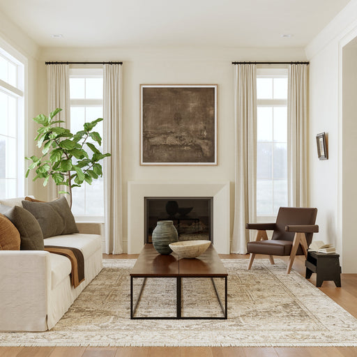 Vintage Neutral Area Rug for Home Décor