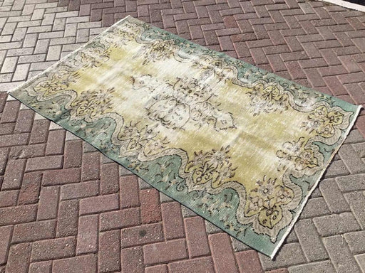Vintage Oushak Rug 195cm x 120cm Handwoven Mint Color