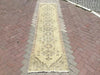 Vintage Oushak Runner Rug 313cm x 72cm Medallion Design