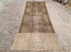 Vintage Oushak Runner Rug 358cm x 101cm Beige Motif