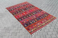 Vintage Pink Striped Kilim Rug 279cm x 171cm
