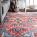 Vintage Red Area Rug 160x230 cm Durable Pet-Friendly Design
