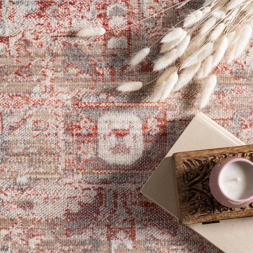 Vintage Red Area Rug 160x230 cm for Home Decor