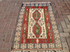 Vintage Red Kilim Rug 140 cm x 89 cm Handwoven in Turkey