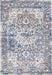 Vintage Star Petal Area Rug Light Blue 120x180 cm