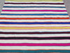 Vintage Striped Kilim Rug 244x150 cm Unique Design