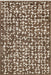 Vintage Style Geometric Fringed Area Rug 140x200 cm Brown