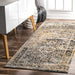 Vintage Style Gold Star Emblem Area Rug 90x150 cm