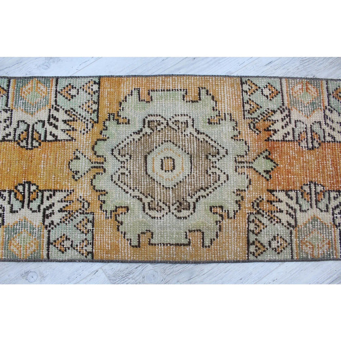 Vintage Turks Anatolisch vloerkleed 40cm x 81cm handgeknoopt