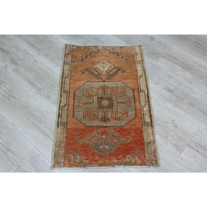 Tappeto vintage turco anatolico 47 cm x 73 cm annodato a mano