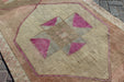 Vintage Turkish Geometric Runner Rug 330cm x 125cm