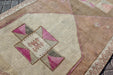 Vintage Turkish Geometric Runner Rug 330cm x 125cm