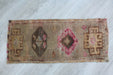 Vintage Turkish Hand-Knotted Mini Rug 34cm x 82cm #562