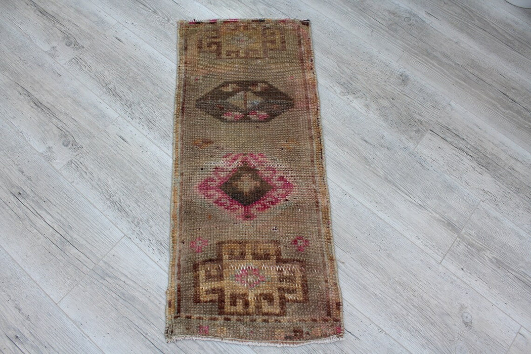 Vintage Turks handgeknoopt minikleed 34 x 82 cm #562