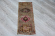 Vintage Turkish Hand-Knotted Mini Rug 34cm x 82cm #562