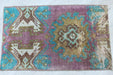Vintage Turkish Hand-Knotted Mini Rug 44cm x 71cm