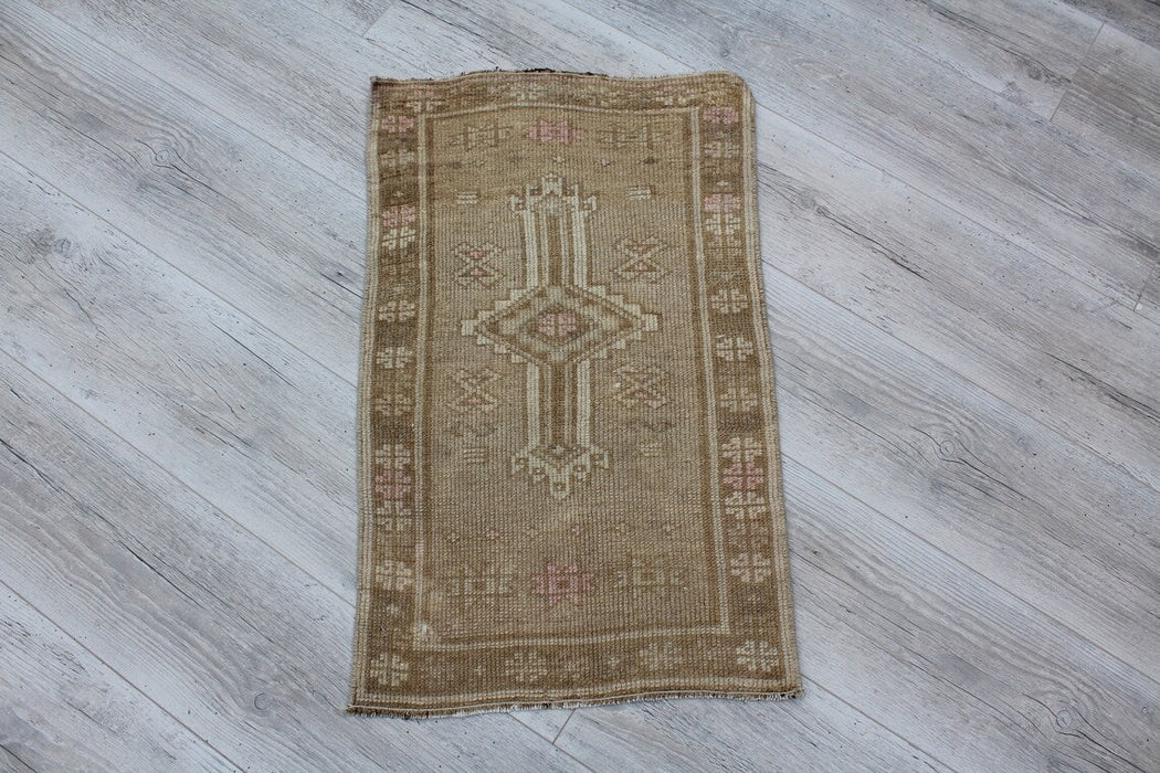 Vintage Turks handgeknoopt minikleed 46 x 74 cm