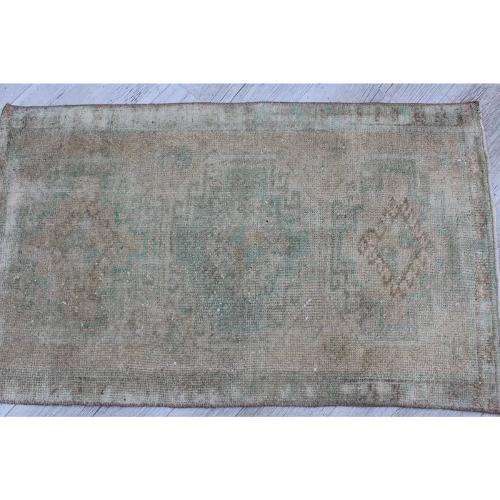 Vintage Turks handgeknoopt minikleed 50 x 87 cm