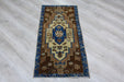 Vintage Turkish Hand-Knotted Mini Rug 55cm x 112cm